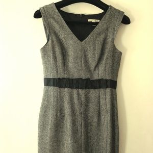 Banana Republic Sheath Black Ribbon Dress Size 6